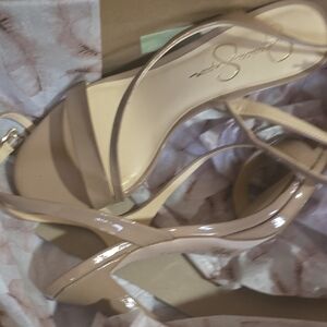 Elegant Nude Strappy Sandals